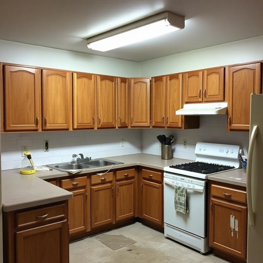 Kitchen Restoration before