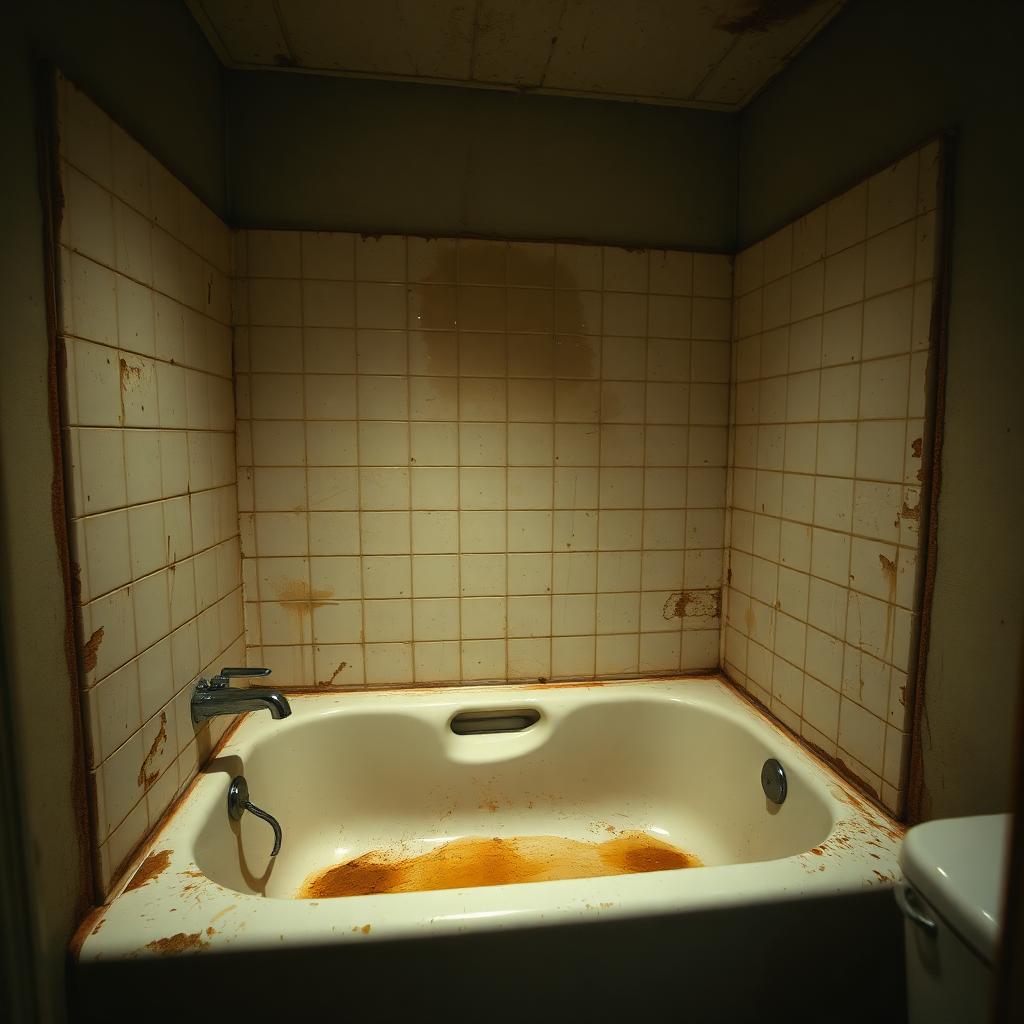 Bathtub Resurfacing before